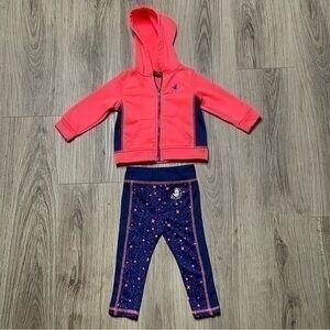 Body Glove Leggings with Hoodie Jacket - 2pcs Matching Set | Baby 12 Months